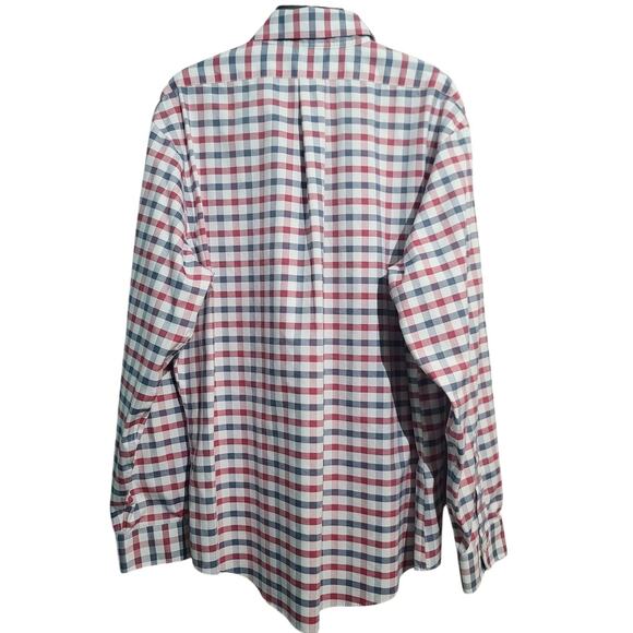 Brooks Brothers Red Blue Checkered Shirt Size XL Regent Fit - Picture 2 of 5